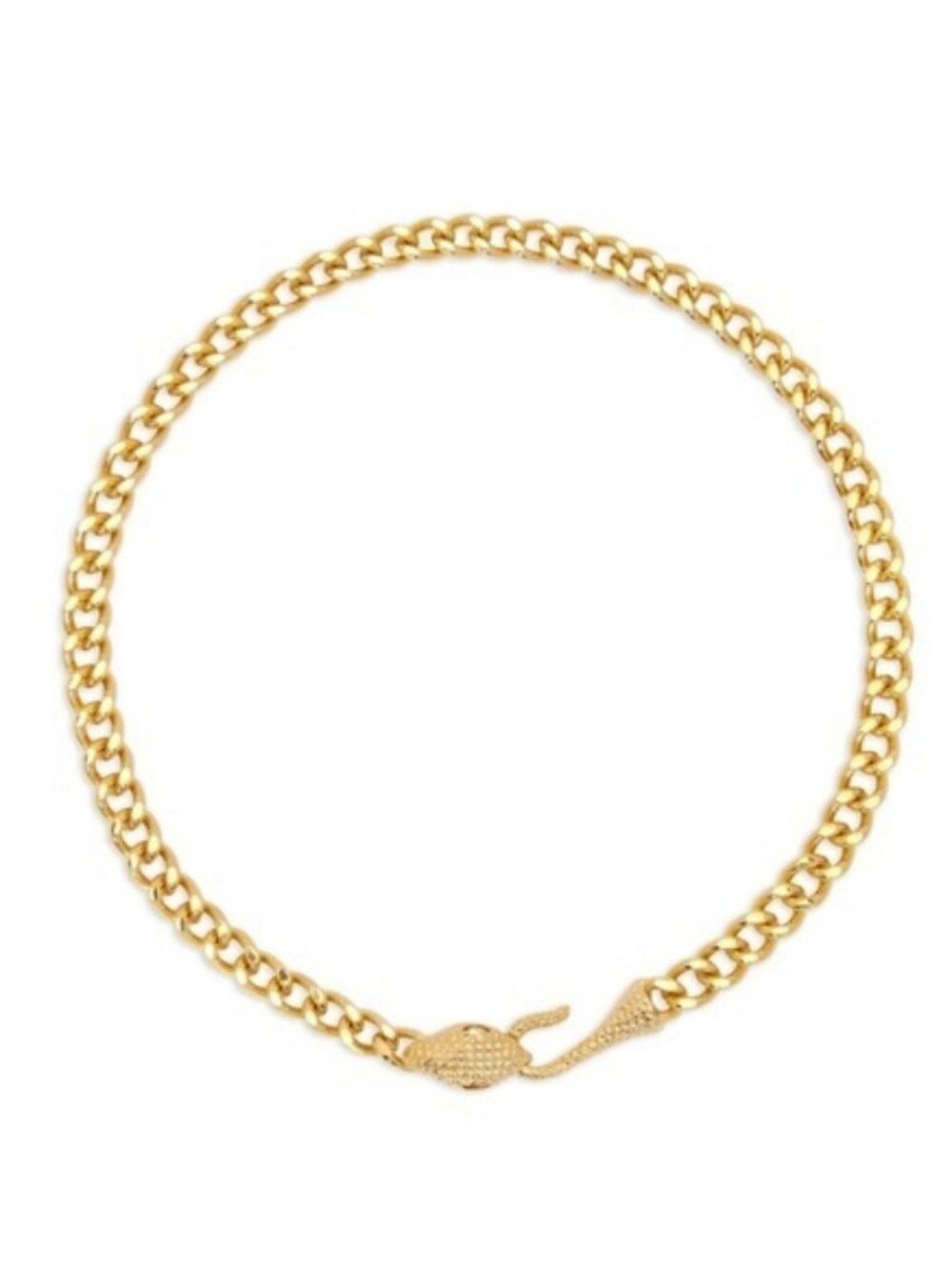 Oscar de la Renta Snake Head chain-link necklace